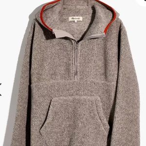 NWT! Madewell Polartec Fleece Hoodie Jacket